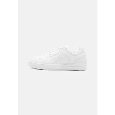 Image of EA7 Emporio Armani Slasher Unisex Trainers, Size: 6.5, Full white/antartica shoes
