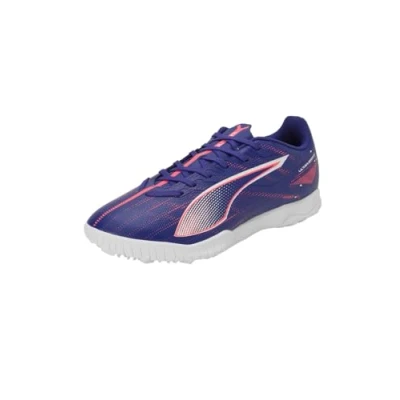 Image of Puma Ultra 5 PLAY Astro turf trainers, Men&#039;s, Size: 10, Lapis lazuli/white/sunset glow Textile/synthetics