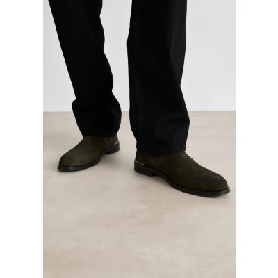 Image of Tommy Hilfiger Men’s Elegant Chelsea Boots, Green Black, 10 UK