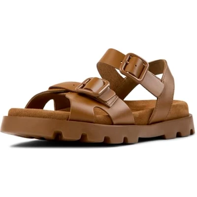 Image of Camper Women&#039;s Brutus K201768 Sandals, Medium Brown 004, 8 UK