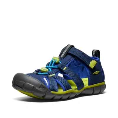 Image of Keen Seacamp II CNX Youth Unisex Walking sandals for kids, Size: 5, Blue Textile