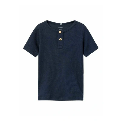 Image of Name it NOOS Basic Tshirt for kids, Size: 9 12m, Dark sapphire