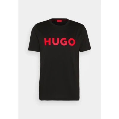 Image of HUGO Dulivio Print Tshirt, Men&#039;s, Size: Large, Black