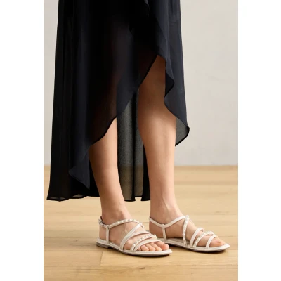 Image of Tamaris Damen Sandalette Synthetik Keilabsatz Vegan; CHAMPAGNE, EU 38