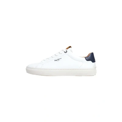 Image of Pepe Jeans Camden CLUB M Trainers, Men&#039;s, Size: 8, Factory white Leather