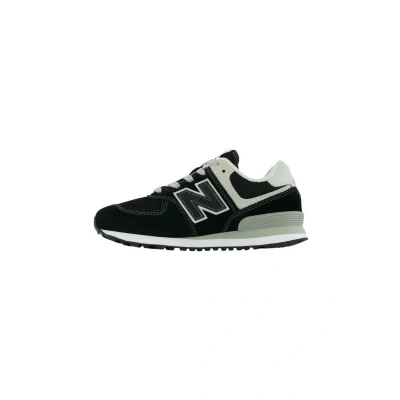 Image of New Balance 574 Unisex Trainers for kids, Size: 10K, Black white shoes
