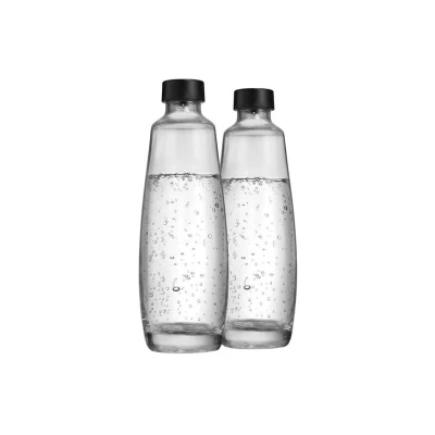 Image of Sodastream Duo pack of bottles in glass 1l dishwasher safe 1047205310