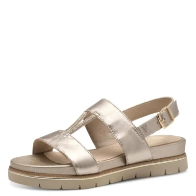 Image of Tamaris Comfort Damen Keilsandale LT GOLD (38)