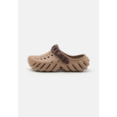 Image of Crocs ECHO Unisex Mules, Size: M5W6, Latte Synthetics