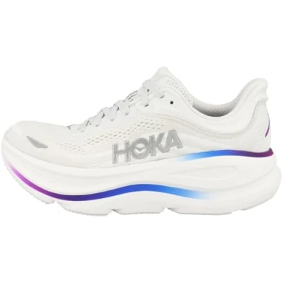 Image of HOKA Bondi Road running shoes, Women&#039;s, Size: 5, Cosmic grey/white Textile/synthetics