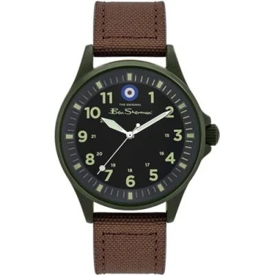 Image of Ben Sherman BS036T Men&#039;s Original Brown Watch, multicoloured, Strap.