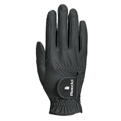 Image of Roeckl Sports Roeck Grip Pro Unisex Summer Riding Gloves, Black 7