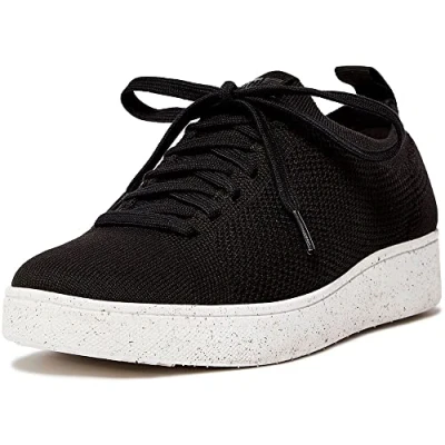 Image of Fitflop Women&#039;s Rally E01 Multi knit Trainers Sneaker, Black, 3 UK