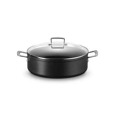Image of Le Creuset Provencal sauté pan Sauteuse Les Forgées TNS ø 30 cm / 6.8 liters standard non stick coating Suitable for all Cooktops PFOA