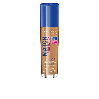 Image of Rimmel London SPF 20 Match Perfection Foundation 30ml (Various Shades) Noisette