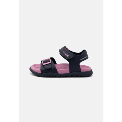 Image of Geox Girl Sandal Fusbetto Gi, Navy Fuchsia, 26 EU
