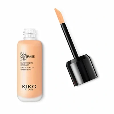 Image of KIKO Milano Full Coverage 2 in 1 Foundation and Concealer 25ml (Various Shades) 25 Warm Beige