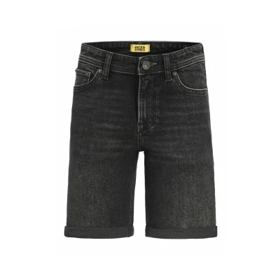 Image of JACK&amp;JONES JUNIOR Boy&#039;s Denim Shorts, Black Denim/Detail:am 363 Am 389, 176