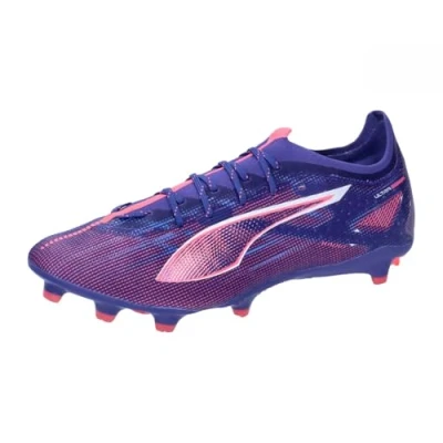 Image of Puma Ultra 5 PRO Moulded stud football boots, Men&#039;s, Size: 6.5, Lapis lazuli/white/sunset glow Textile/synthetics