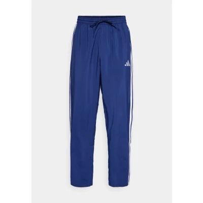 Image of adidas Sportswear Essential Three Stripes Stanford OPEN Tracksuit bottoms, Men&#039;s, Size: Small, Dark blue/white
