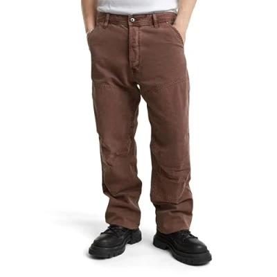 Image of G STAR Carpenter Loose Flared Jeans, Men&#039;s, Size: 31x32, Faded brown stone