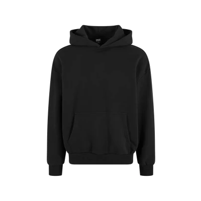 Image of Urban Classics Men&#039;s Hooded Sweatshirt, Black, 4XL