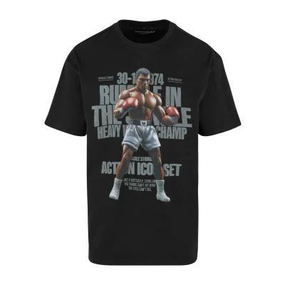 Image of Upscale by Mister TEE Rumble Heavy Print Tshirt, Men&#039;s, Size: Medium, Black