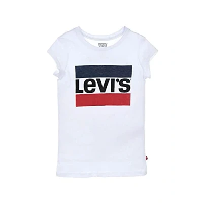 Image of Levi&#039;S Kids Lvg Sportswear Logo Tee Girl&#039;s 10 16 Years, White, 14 Years