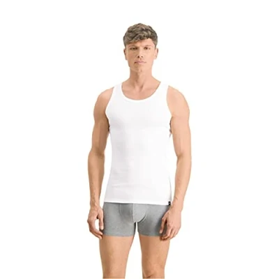 Image of Puma Basic 2 PACK Undershirt, Men&#039;s, Size: Small, White