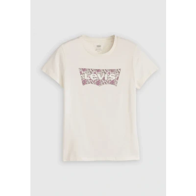 Image of Levi&#039;s Women&#039;s The Perfect Tee T Shirt, Ananda Floral Bw Fil, XS, XS