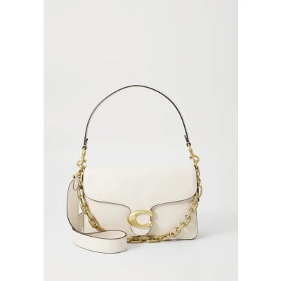 Image of Coach SOFT Grain Chain Tabby Shoulder BAG WITH Handbag, Women&#039;s, Size: One Size, Chalk