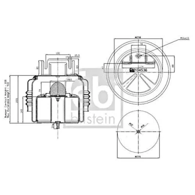 Image of Bellow, air suspension FEBI BILSTEIN 104536