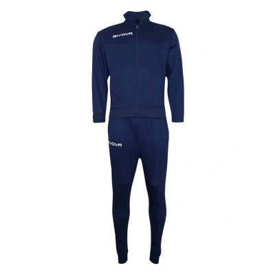 Image of Givova Visa Tracksuit, Man, Multicolor (Dark Blue/White), 3XL