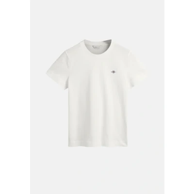 Image of GANT Shield Basic Tshirt, Women&#039;s, Size: XS, White