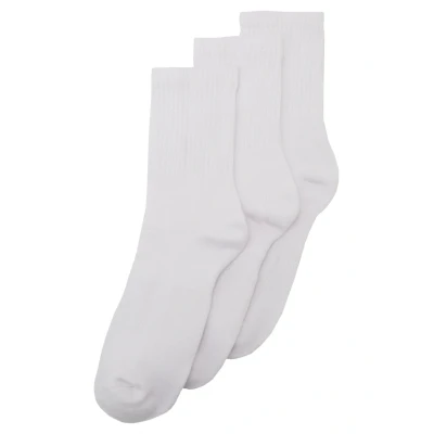 Image of Urban Classics Sport 3 PACK Socks, Men&#039;s, Size: 9 11.5, White