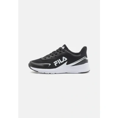 Image of Fila Crusher Teens Unisex Trainers for kids, Size: 4.5, Black/white Textile/synthetics