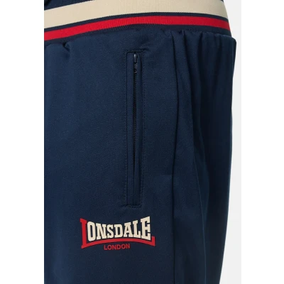 Image of Lonsdale Poolewe Tracksuit, Men&#039;s, Size: XXL, Navy red sand