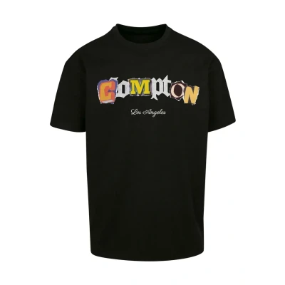 Image of Upscale by Mister Tee Compton L A Print Tshirt, Men&#039;s, Size: XS, Black