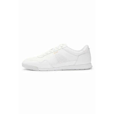 Image of BOSS Sl_ltpf Trainers white, Men&#039;s, Size: 12, White Leather