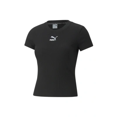 Image of Puma Basic Tshirt, Women&#039;s, Size: Large, Black