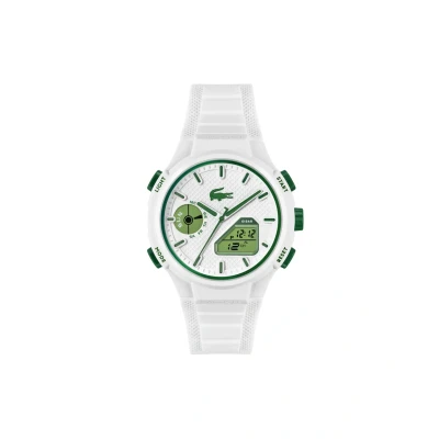 Image of Lacoste Analog Digital Multifunction Quartz Watch for Men, White/White, Men