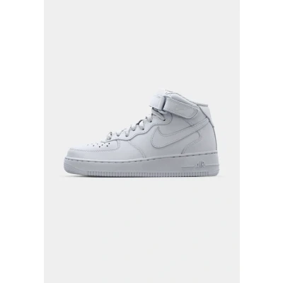 Image of Nike Sportswear AIR Force 1 MID &#039;07 Trainers, Men&#039;s, Size: 6, White Leather