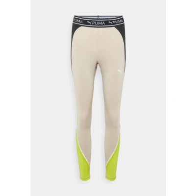 Image of Puma FIT Train Strong 7/8 Leggings, Women&#039;s, Size: Medium, Putty