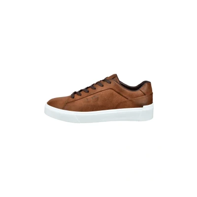 Image of bugatti Gunter Trainers, Men&#039;s, Size: 9, Cognac Imitation leather/ textile