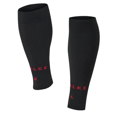 Image of FALKE Women&#039;s RU Compression Tube W TB Functional Yarn Breathable Quick Dry 1 Pair Calf Sleeve, Black (Black Mix 3010) circumference W2 new eco friendly, ONESIZE