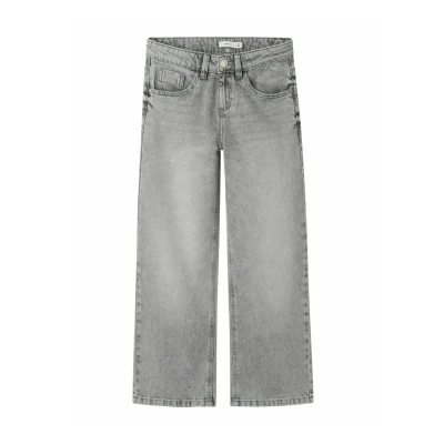 Image of Name it NKF WIDE Flared Jeans for kids, Size: 7y, Light grey denim