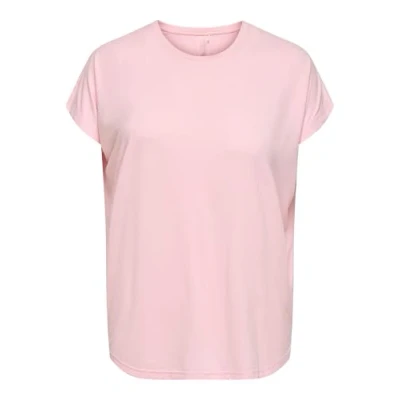 Image of ONLY Play Onpaubree LIFE BAT Loose TEE Basic Tshirt, Women&#039;s, Size: 12/14, Pink a boo
