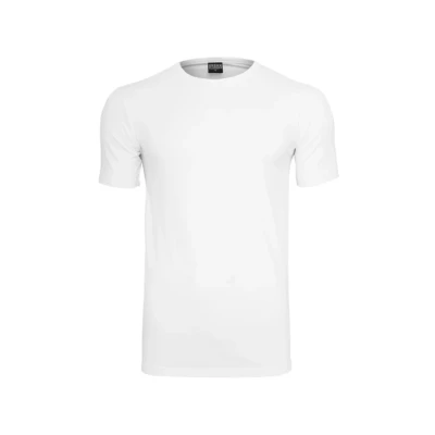 Image of Urban Classics Fitted Stretch TEE Basic Tshirt, Men&#039;s, Size: 4XL, White
