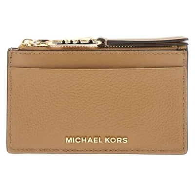 Image of Michael Kors Empiresm ZIP CARD CASE Wallet, Women&#039;s, Size: One Size, Husk