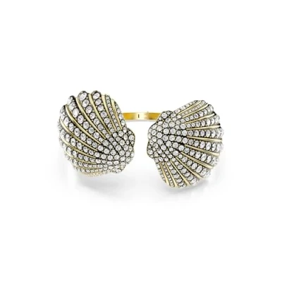 Image of Swarovski Idyllia Bangle Shell Bracelet goldcoloured, Women&#039;s, Size: Medium, Gold coloured
